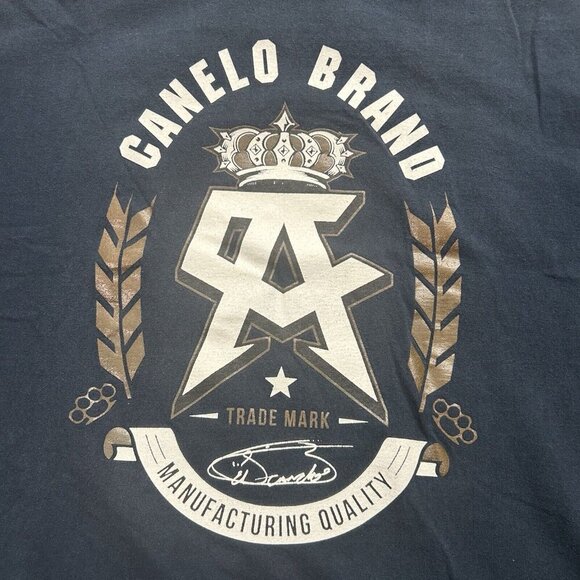 Canelo Alvarez Shirt Mens 2XL Blue Canelo Brand Manufacturing Quality CA Logo - Picture 5 of 8